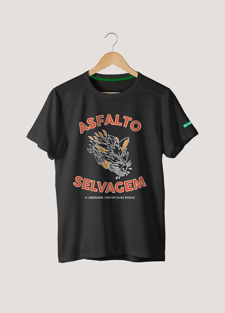 Camiseta Tradicional Algodão Asfalto Selvagem Unissex