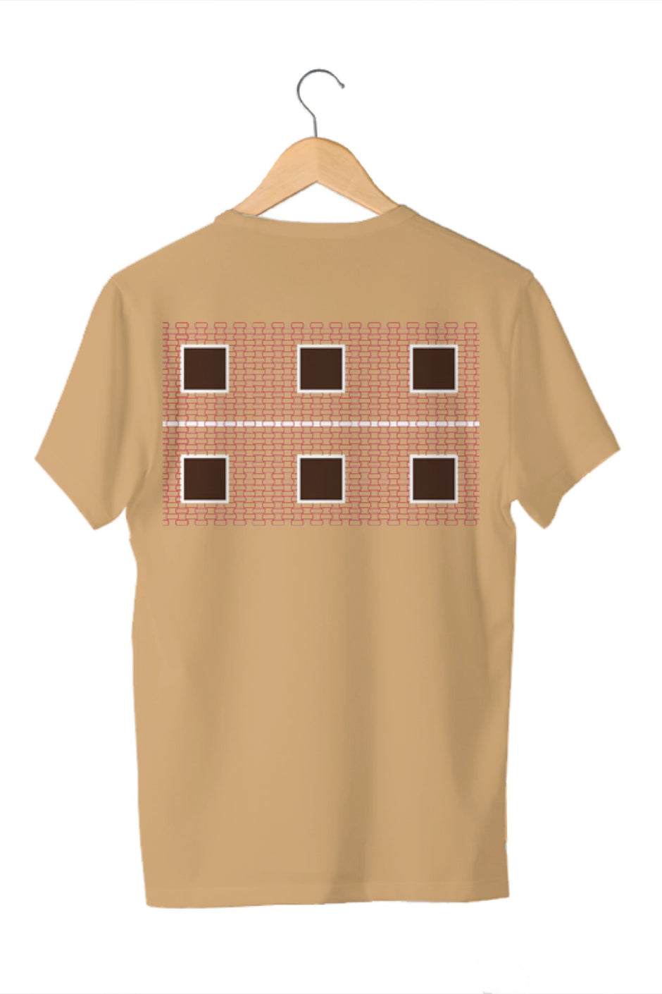 Camiseta Tradicional Algodão Cobogó Vermelho Unissex