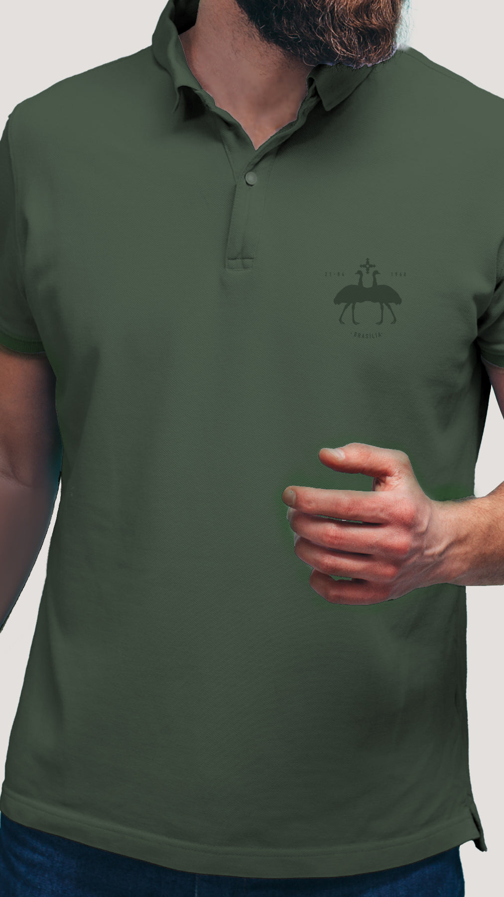 CAMISETA POLO BRASAO EMAS