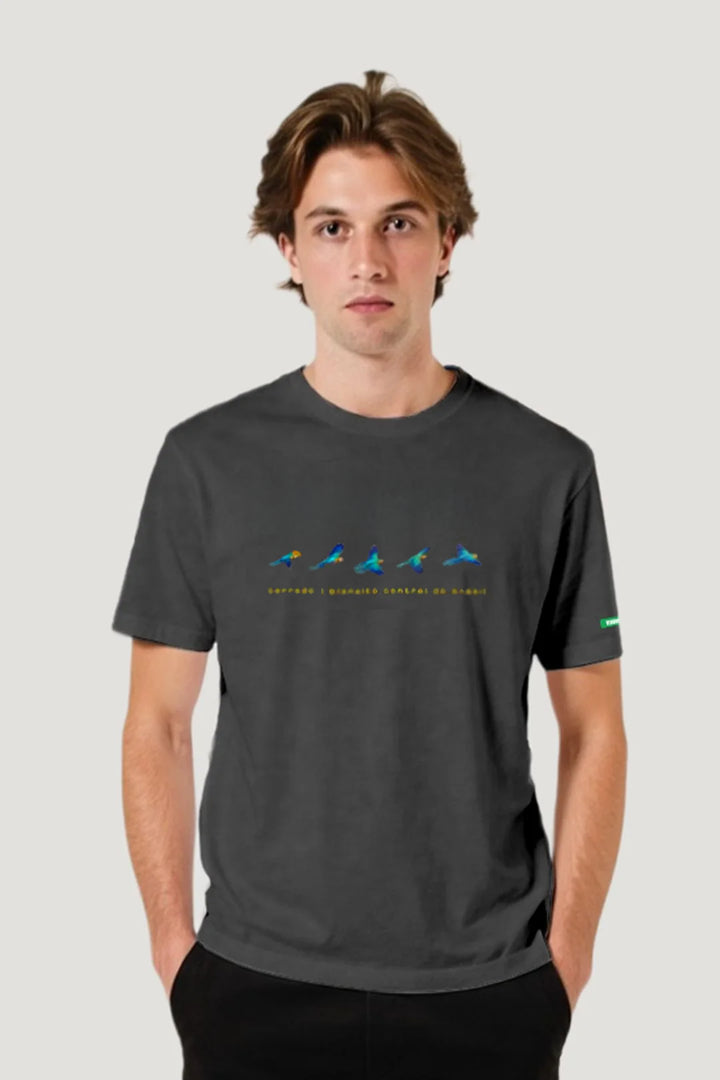 Camiseta Tradicional Algodão Arara em Linhas Unissex
