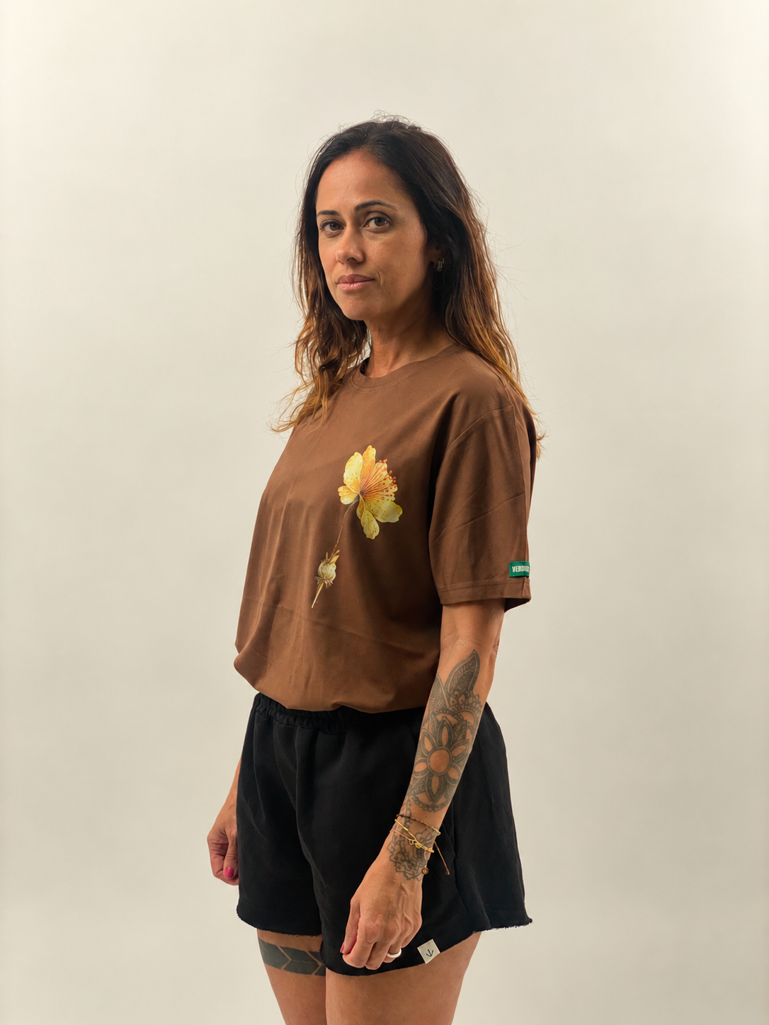 CAMISETA FLOR ALGODAO DO CERRADO | SECA