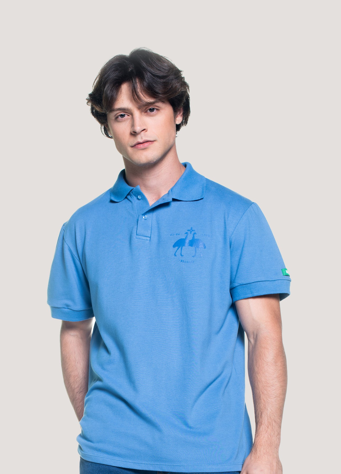 CAMISETA POLO BRASAO EMAS