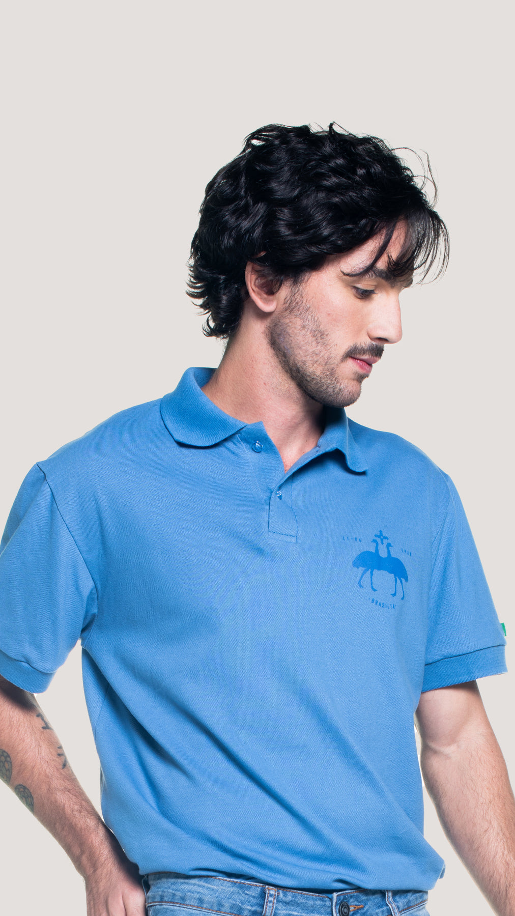 CAMISETA POLO BRASAO EMAS