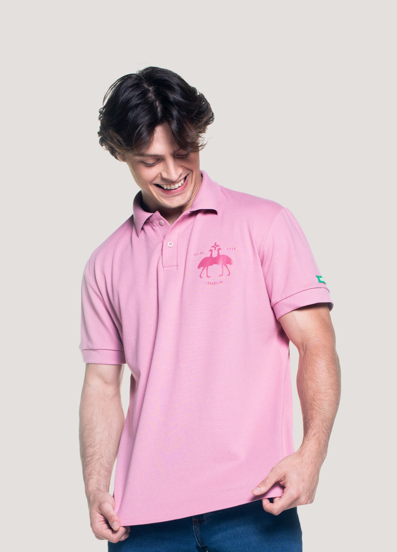 CAMISETA POLO BRASAO EMAS