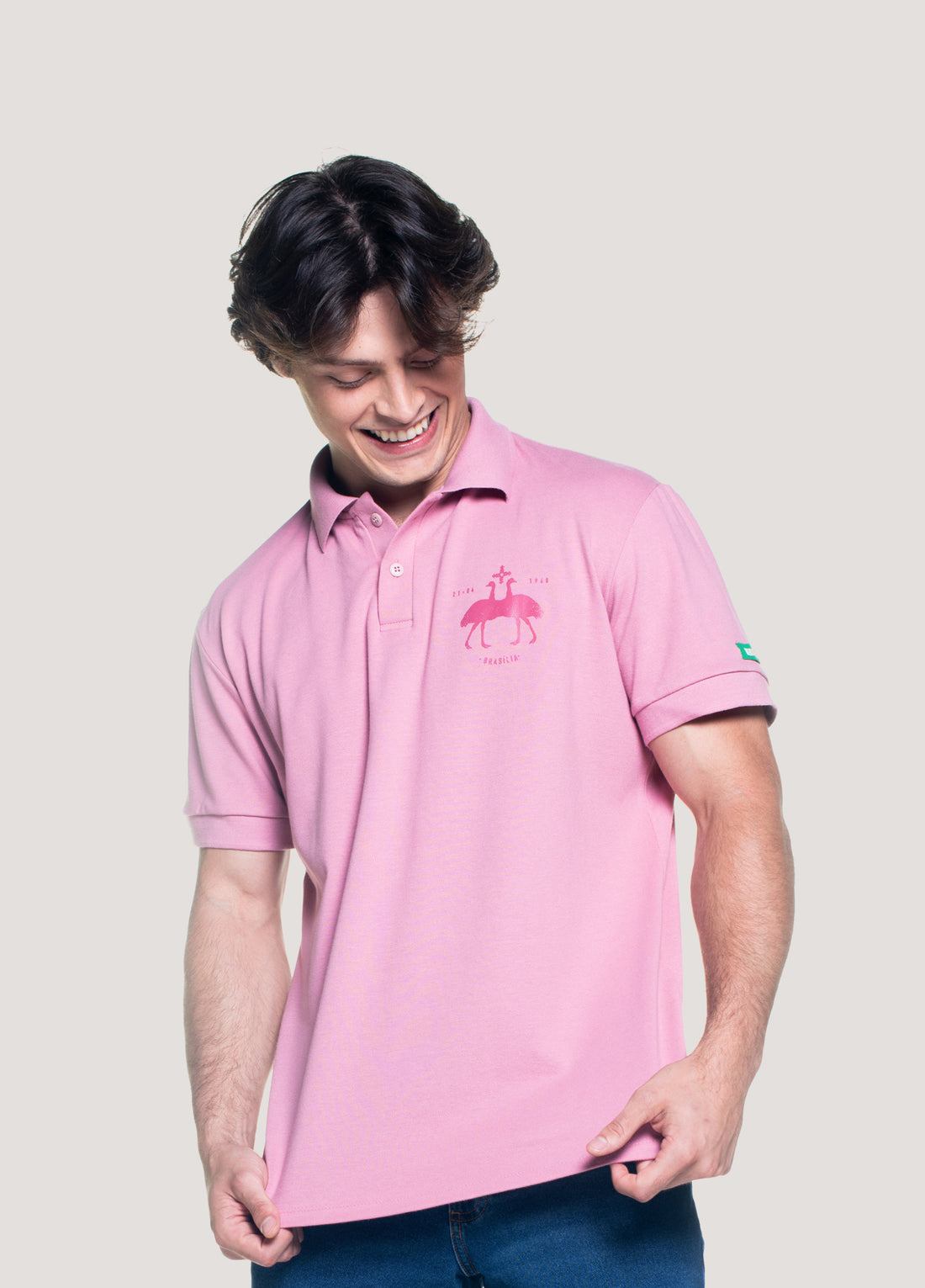 CAMISETA POLO BRASAO EMAS