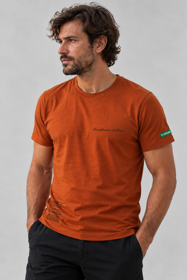 Camiseta Tradicional Algodão Tucano do Bico Preto Unissex