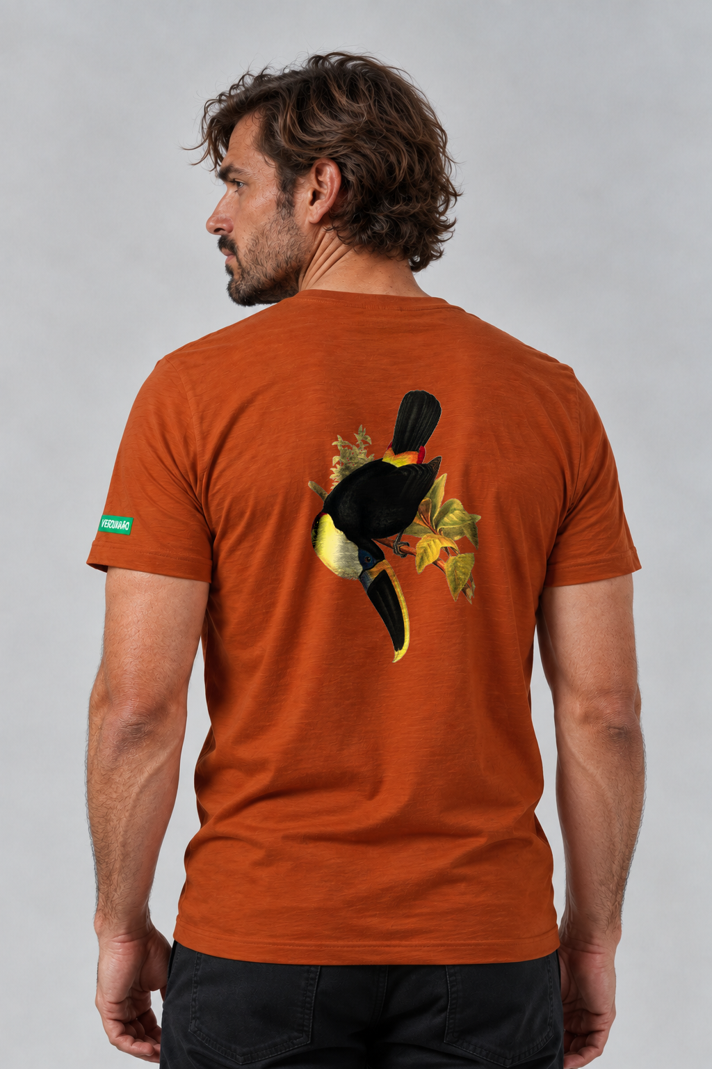 Camiseta Tradicional Algodão Tucano do Bico Preto Unissex