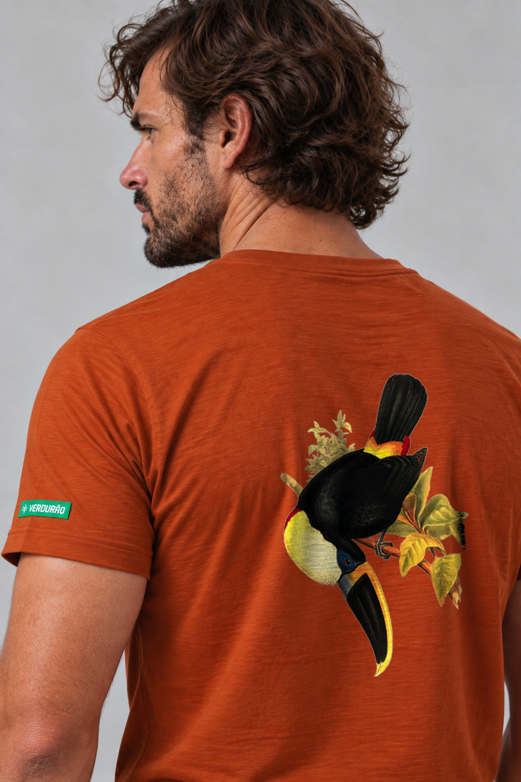 Camiseta Tradicional Algodão Tucano do Bico Preto Unissex