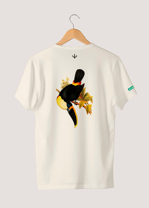 Camiseta Tradicional Algodão Tucano do Bico Preto Unissex