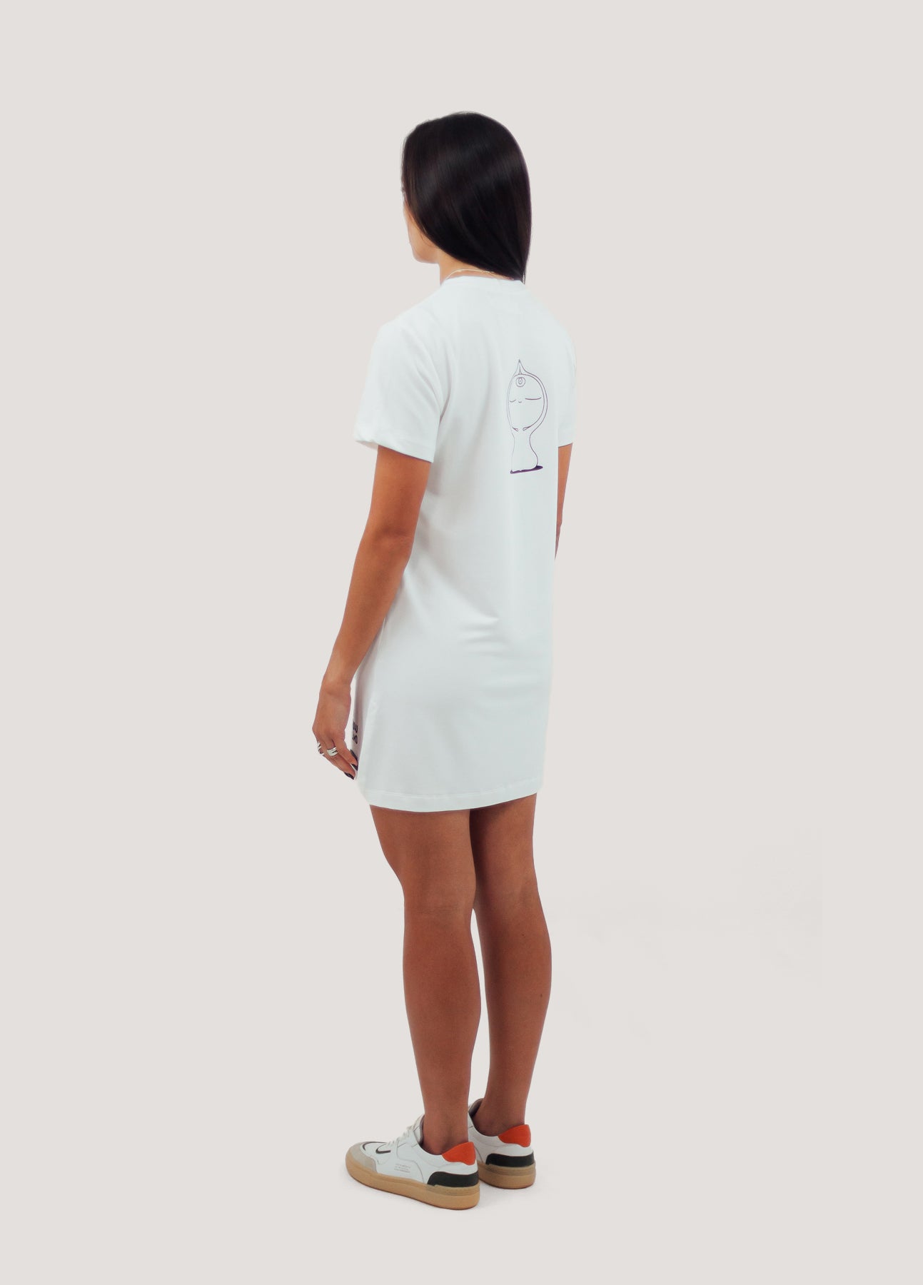 Vestido Curto Moletom Gurulino Olho