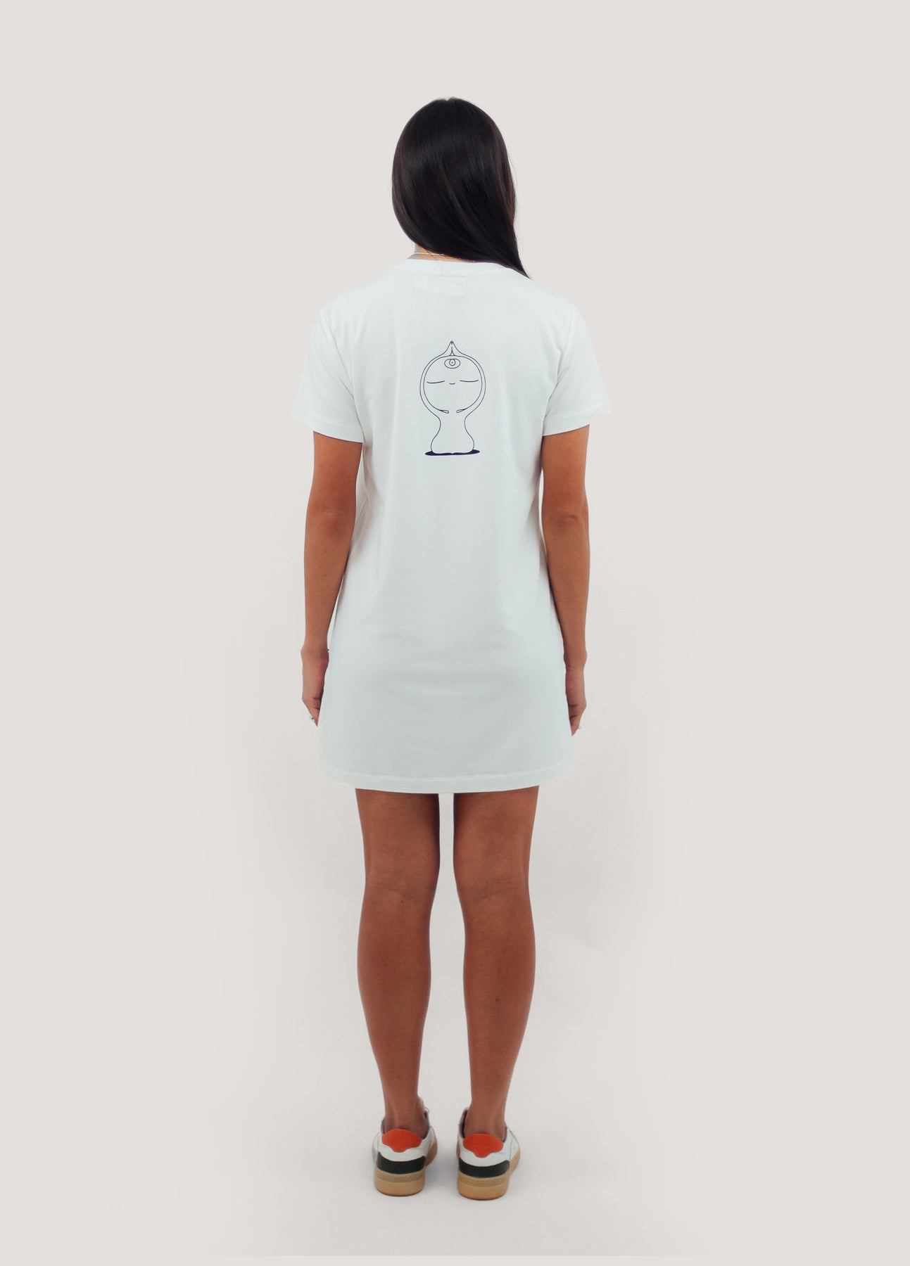 Vestido Curto Moletom Gurulino Olho