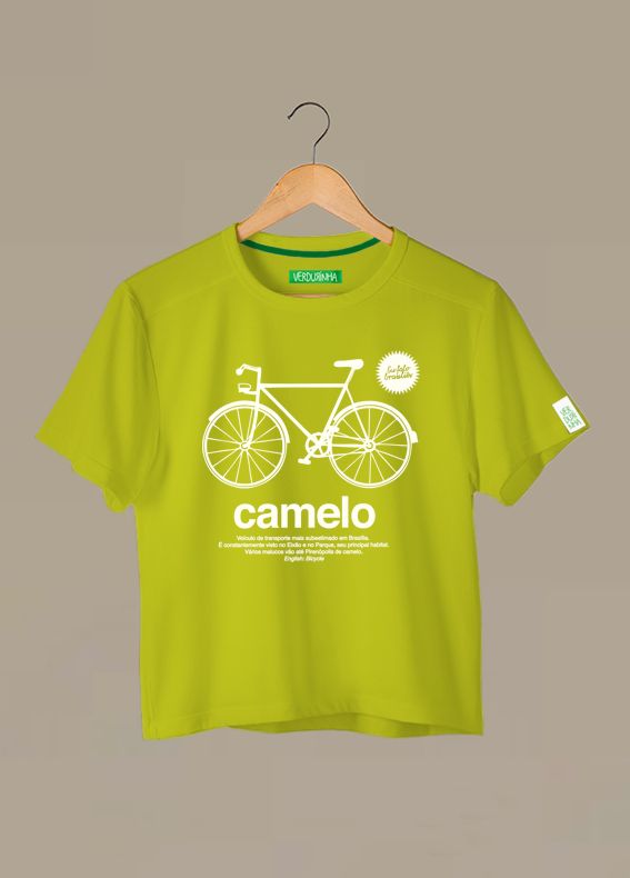 Camiseta Tradicional Algodão Camelo Verdurinha
