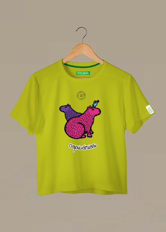 Camiseta Tradicional Algodão Capivárias Verdurinha