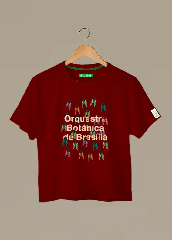Camiseta Tradicional Algodão Orquestra Botânica de Brasília Verdurinha
