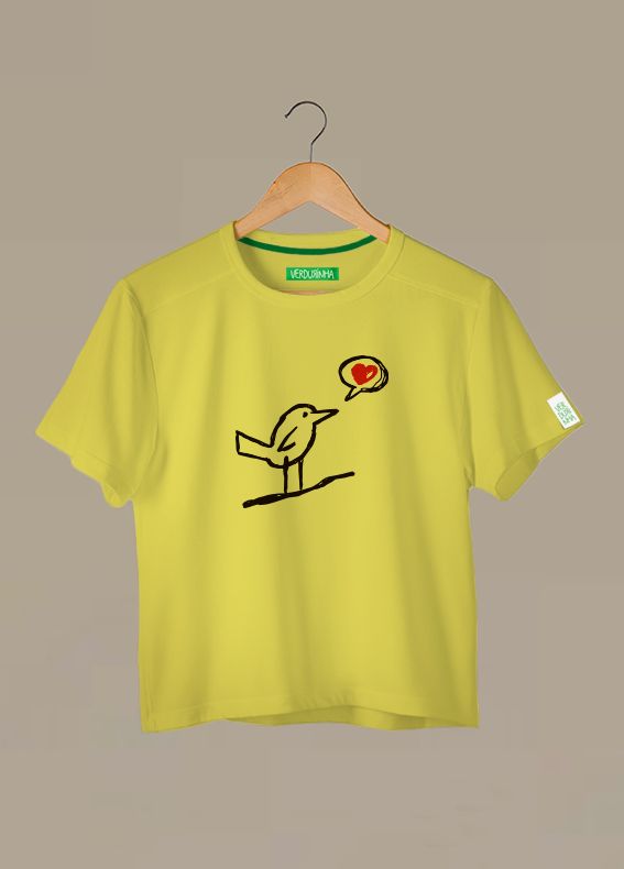 Camiseta Tradicional Algodão Passarinho Verdurinha