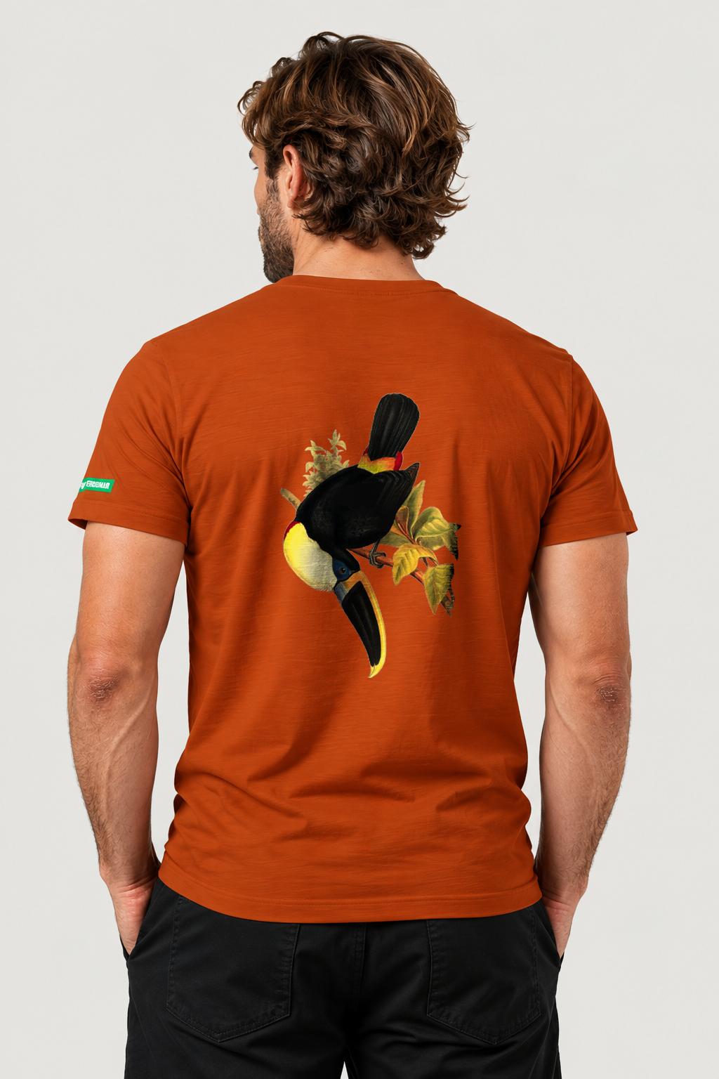 Camiseta Tradicional Algodão Tucano do Bico Preto Unissex